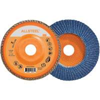 AllSteel™ Flap Disc, 5" x 7/8", Type 27, 60 Grit, Zirconia Alumina NV024 | TENAQUIP
