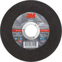 3M AB87464 Silver Cut-Off Wheel, 4-1/2" x 0.04", 7/8" Arbor, Type 1, Ceramic, 13300 RPM