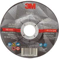 3M AB87466 Silver Cut-Off Wheel, 4-1/2" x 0.045", 7/8" Arbor, Type 27, Ceramic, 13300 RPM