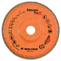 Walter Surface Technologies 15R608 Enduro-Flex Flap Wheels, 6" x 7/8", Type 27, 80 Grit, Zirconium