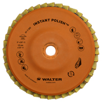Walter Technologies Pour Surface 07T452 Disque &agrave; lamelles Instant Polish, 4-1/2" x 5/8"-11, Type 27, Grain Tr&egrave;s fin, Zirconium
