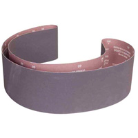 Norton 07660760062 R215 Sanding Belt, 6" W x 89" L, Aluminum Oxide, 80 Grit
