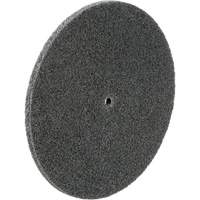 3M SB62127 Meule unitaris&eacute;e EXL Scotch-Brite, 6" x 1/4", Arbre de 1/4", Grain de Fin, Carbure de silicium