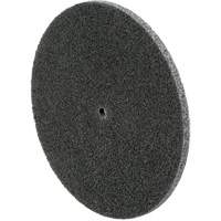 3M SB62127 Meule unitaris&eacute;e EXL Scotch-Brite, 6" x 1/4", Arbre de 1/4", Grain de Fin, Carbure de silicium