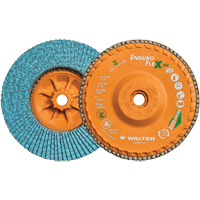 Walter Technologies Pour Surface 06U606 Disque &agrave; lamelles vissable Enduro-Flex Alu, 6" x 5/8"-11, Type 27, Grain 60, Alumine de zirconium