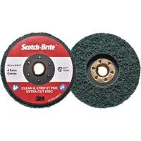 3M SB21037 Disque extra coupe  Clean and Strip  XT Pro Scotch-Brite, 4-1/2" dia., Grain Extra grossier, Oxyde d'aluminium