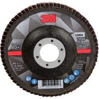 3M AB05904 769F Quick Change Flap Disc, 4-1/2" x 7/8", Type 27, 60+ Grit, Ceramic