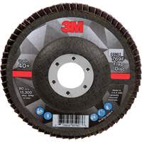 3M AB05903 769F Quick Change Flap Disc, 4-1/2" x 7/8", Type 27, 40+ Grit, Ceramic
