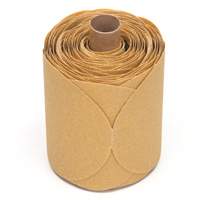 3M AB49909 Rouleau de disques dor&eacute;s 216U Stikit, Oxyde d'aluminium, 5" la x 52' lo, Grain P80