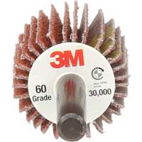 3M AB80761 Flap Disc 747D, Aluminum Oxide/Ceramic, 60X Grit, 1" x 1" x 1/4"