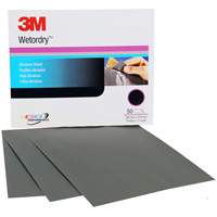 3M 02043 Wetordry Abrasive Sheet, 9" x 11", P220 Grit, Aluminum Oxide
