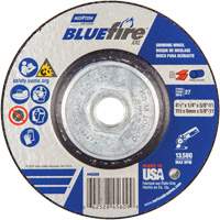 Norton 66252845609 Meule XXL BlueFire, 4-1/2" x 1/4", Arbre 5/8", C&eacute;ramique d'alumine, Type 27