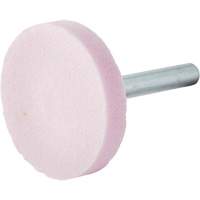 Norton 69078645343 Vitrified Bond Mounted Point, W235, Aluminum Oxide, 1-1/2" Dia., 1/4" L, 80 Grit