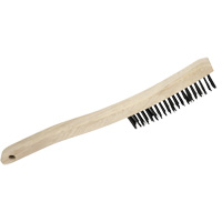 Hand Scratch Brush, Carbon Steel, 3 x 19 Wire Rows, 13-3/4" Long  NY213 | TENAQUIP