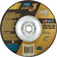 Norton 66253370803 Meule soucoupes Quantum3 SG, 7" x 1/4", Arbre 5/8"-11, C&eacute;ramique d'alumine, Type 28