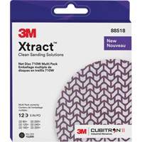 3M 7100288313 Xtract Cubitron II Net Disc 710W Assorted Pack, 5" Dia., 80+/120+/240+/220+/320+/180+ Grit, Ceramic