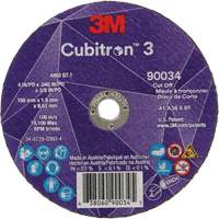 3M 7100304004 Cubitron 3 Cut-Off Wheel, 4" x 0.045", 3/8" Arbor, Type T1, Ceramic, 21000 RPM