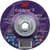 3M 7100313200 Cubitron 3 Cut-Off Wheel, 4-1/2" x 0.09", 5/8"-11 Arbor, Type T27, Ceramic, 13300 RPM