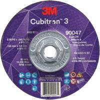 3M 7100313188 Cubitron 3 Cut-Off Wheel, 6" x 0.045", 5/8"-11 Arbor, Type T27, Ceramic, 10200 RPM