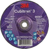 Cubitron™ 3 Depressed Centre Grinding Wheel, 4" x 1/4", 9.53 mm arbor, Ceramic, Type T27  NY560 | TENAQUIP