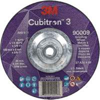 Cubitron™ 3 Depressed Centre Grinding Wheel, 7" x 1/4", 5/8"-11 arbor, Ceramic, Type T27  NY566 | TENAQUIP