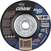 Norton 66252842025 Gemini RightCut Right Angle Cut-Off Wheel, 4-1/2" x 0.045", 5/8"-11 Arbor, Type 27/42, Aluminum Oxide, 13580 RPM