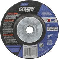Norton 66252843585 Gemini Grinding Wheel, 4-1/2" x 1/4", 5/8"-11 Arbor, Aluminum Oxide, Type 27