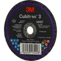 3M 7100333831 Cubitron 3 Cut-Off Wheel, 3" x 0.063", 3/8" Arbor, Ceramic