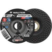 Walter Technologies Pour Surface 15L763 Meule FLEXCUT XX, 6" x Arbre 7/8", C&eacute;ramique, Type 29
