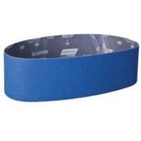 Norton 78072727475 BlueFire&reg; Narrow Benchstand Sanding Belt, 4" W x 36" L, Zirconia Alumina, 50 Grit