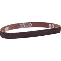 Norton 78072727553 Metalite&reg; Cloth File Sanding Belt, 1/2" W x 12" L, Aluminum Oxide, 100 Grit