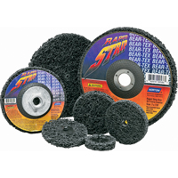 Bear-Tex Rapid Strip Discs, 4-1/2" Dia., Extra Coarse Grit, Silicon Carbide  NS047 | TENAQUIP