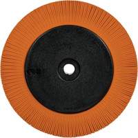 3M 7100374837 Scotch-Brite Type S Precision Radial Bristle Brush PN-RB with Flange, Ceramic, 80+ Grit, 8" Dia.