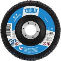 Tyrolit 34704772 2-in-1 Flap Disc, 4-1/2" x 22.5 mm, Type 27A, 60 Grit, Ceramic Alumina