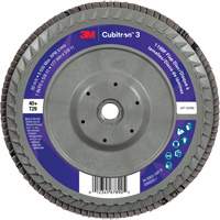 3M 7100380495 Cubitron 3 Conical  Flap Disc with Quick Change 1169F, 7" x 5/8"-11, Type T29, 40+ Grit, Ceramic
