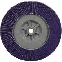 3M 7100380505 Disque &agrave; lamelles plate 1169F Cubitron 3 &agrave; changement rapide, 6" x 5/8"-11, Type T27, Grain 60+, C&eacute;ramique