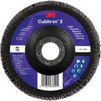 3M 7100380494 Cubitron 3 Conical  Flap Disc 1169F, 5" x 7/8", Type T29, 40+ Grit, Ceramic
