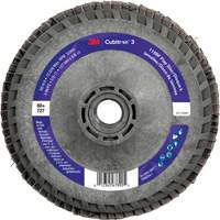3M 7100412595 Disque &agrave; lamelles Cubitron 3 1169F, 5" x 5/8"-11, Type T27, Grain 60+, C&eacute;ramique