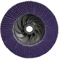 3M 7100412625 Disque &agrave; lamelles Cubitron 3 1169F, 5" x 5/8"-11, Type T27, Grain 80+, C&eacute;ramique