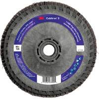 3M 7100412608 Disque &agrave; lamelles Cubitron 3 1169F, 5" x 5/8"-11, Type T29, Grain 80+, C&eacute;ramique