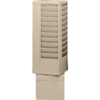 Durham Manufacturing OA158 Literature Storage Racks, Rotating, 44 Slots, Steel, 14-1/8" W x 14-1/8" D x 48-1/2" H