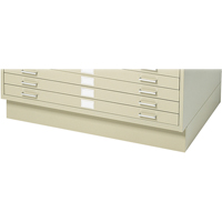 Safco 4995TSR Steel Plan Files - Optional Bases, 10/5 Drawers