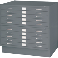 Safco 4994GRR Steel Plan Files, 5 Drawers, 40-3/8" W x 29-3/8" D x 16-1/2" H
