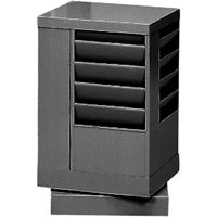 Durham Manufacturing OC546 Literature Storage Racks, Rotating, 20 Slots, Steel, 14-1/8" W x 14-1/8" D x 21-1/4" H