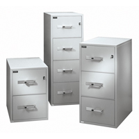 Fire Resistant Filing Cabinets, Steel, 2 Drawers, 19-3/4" W x 31" D x 28" H, Beige  OC742 | TENAQUIP