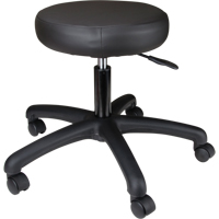 900 Series Task Stool, Mobile, Adjustable, 20" - 28", Vinyl Seat, Black  OC786 | TENAQUIP