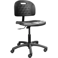 Horizon Seating 2000-12 Ergonomic Industrial Shop Seating, Polyurethane, Black, 275 lbs. Capacity