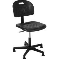 Horizon Seating 2000-12-CG Ergonomic Industrial Shop Seating, Polyurethane, Black, 275 lbs. Capacity
