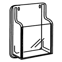 Safco 5603CL Literature Displays, Wall Mount, 9 Slots, Plastic, 30" W x 2" D x 36-7/8" H