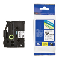 Brother TZE261 Tape Cartridge for P-touch&reg; Labeling System, 36 mm x 26-1/4', Black on White